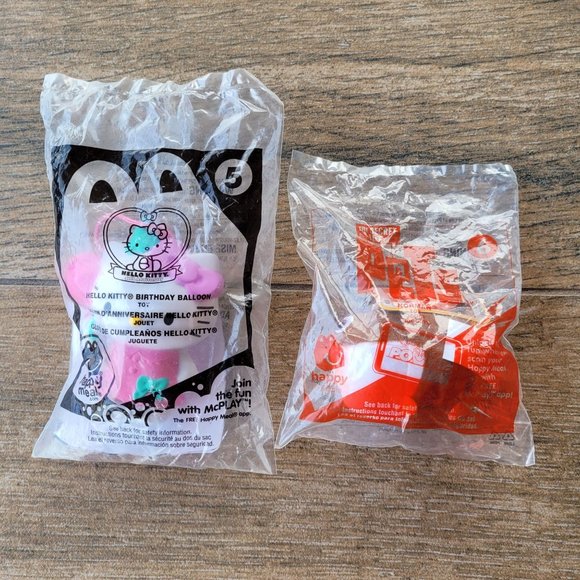 2015 McDonalds Happy Meal The Secret Life of Pets #6  & 2014 HELLO KITTY - #5 - Picture 1 of 4